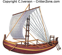Egyptian, cargo ship, vessel, illustration, artwork